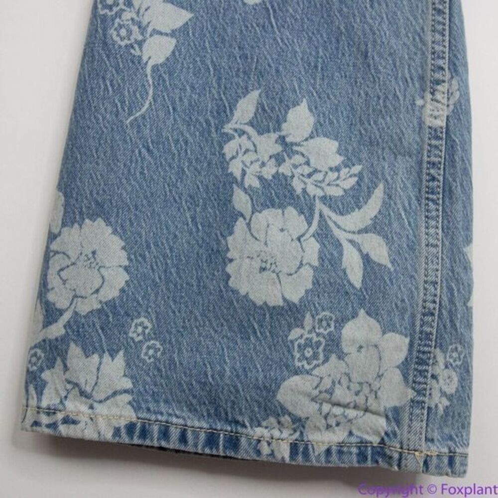 New! Free People Naiomi floral print‎ flare jeans, 26 - Picture 8 of 15